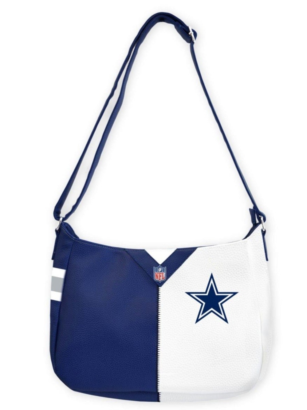 Officially Licensed NFL Dallas Cowboys Pebble Split Hobo Bag